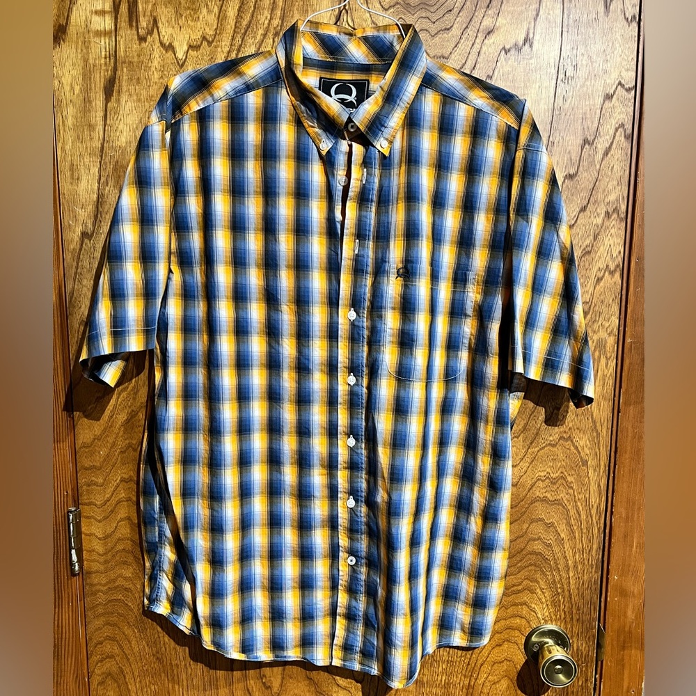Cinch short sleeved button up shirt